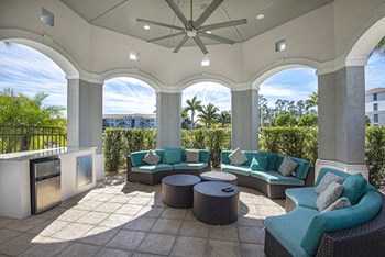 Cabana Setting at Sierra Grande Apartments, Naples, FL